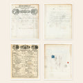 1862 Maison Groult French food invoice, business letter and illustrated price list from Paris
