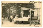 Paris Vécu – Le Glacier populaire (Popular Ice Cream Kiosk) – Antique French Postcard
