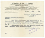 1931 Citroën Automobile Insurance Letter – Selys Longchamps Archive
