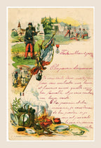1905 French Soldier Letter – Fontainebleau – Illustrated Military Stationery