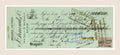 1902 French bill of exchange by P. Arnaud & Cie, Lyon, on pale green paper with handwritten entries, bank stamps and fiscal stamp