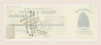 Reverse of 1909 French bill of exchange with handwritten endorsements and historic French bank processing stamps