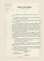1959 Belgian royal decree appointing Alexis Theodore Camille Dubois Inspector General at the Central Administration of Customs and Excise