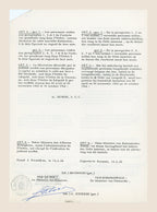Belgian royal decree of 14 February 1966 promoting Alexis Dubois to Commander of the Order of the Crown