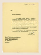1. Signed 4 April 1968 letter from Alexis Dubois thanking Italy for the Treaty of Rome anniversary silver medal