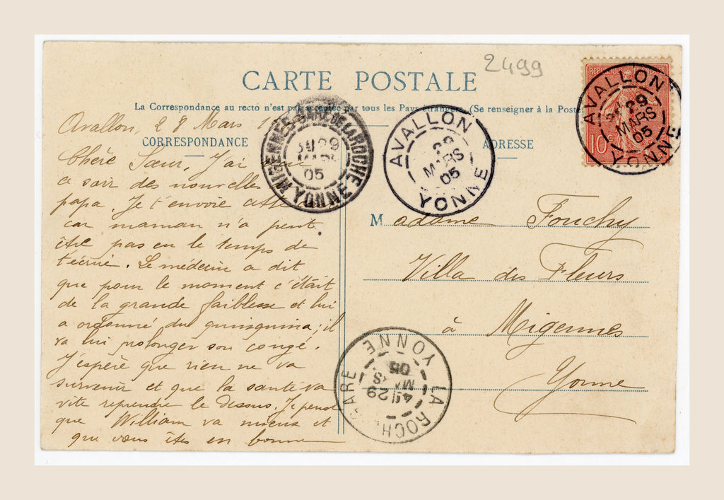 3 Antique French Bergeret Postcards – Le Premier Rendez-vous – Romance c. 1905