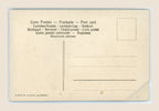 Unwritten postcard reverse with multilingual headings, a divided layout, an empty stamp box and a D.R.G.M. marking at the bottom.