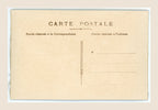 Antique postcard with white lily of the valley flowers in an ornate white and gold jardinière, in relief on a pale blue fibrous textile background.