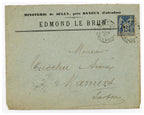 Original stamped envelope from Sully flour mill correspondence, Normandy 1901