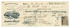 Commercial bill of exchange accompanying Joanny Joly invoice, Mâcon 1908