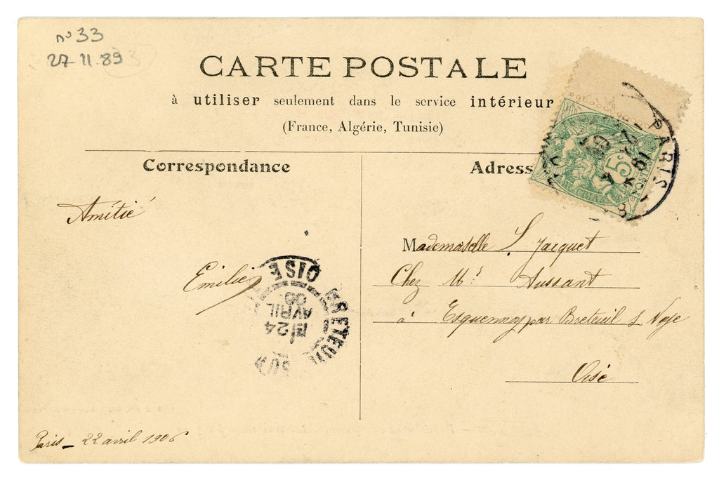 Paris Vécu – Steam Tramways at the Rond-Point de l’Étoile – Antique French Postcard