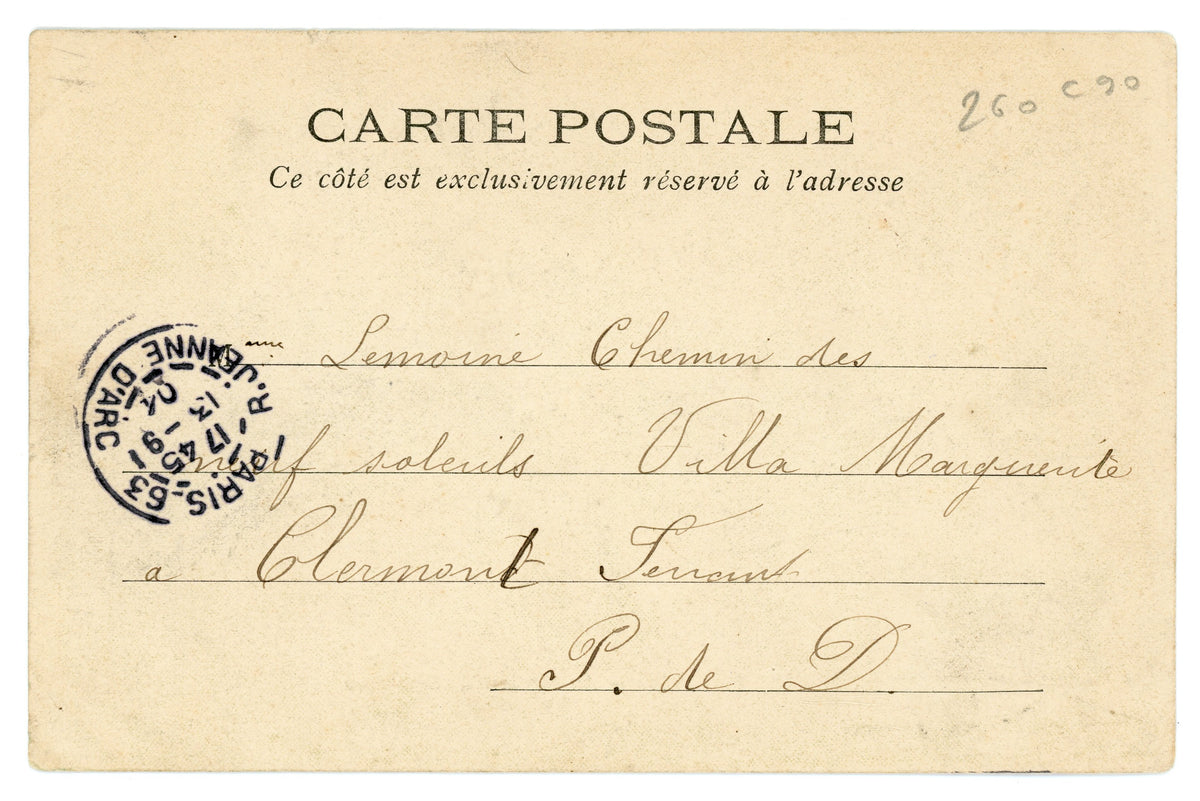 Paris Vécu – Elephant Ride at the Jardin d’Acclimatation – Antique French Postcard