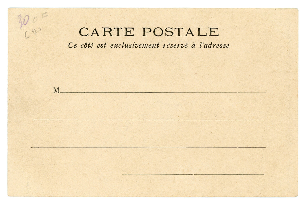 Paris Vécu – Newspaper Kiosk in Paris – Antique French Postcard