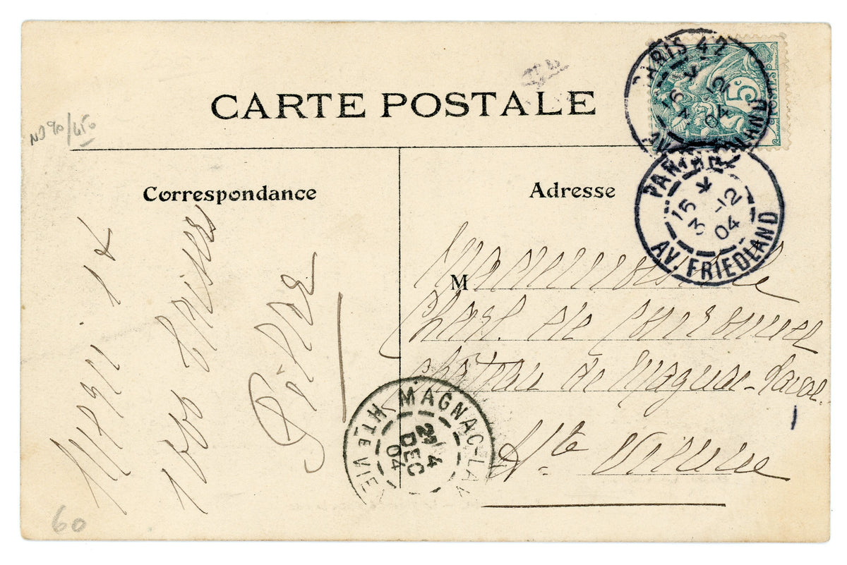 Paris Vécu – Street Market in Paris – Antique French Postcard