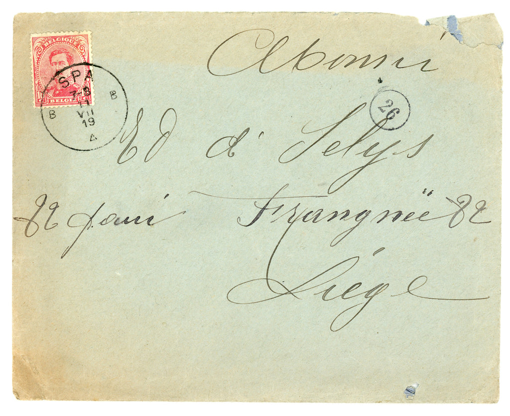 1919 English Tailor Invoice from Spa – P. Slangen – Selys Longchamps Archive
