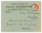 1928 Construction Materials Account – Joseph Degesves Ciney – Selys Longchamps Archive