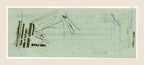 Reverse of 1902 P. Arnaud & Cie French bill of exchange with handwritten endorsements, signatures and historic banking marks