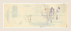 Reverse of 1907 Mas & Giroud French bill of exchange with handwritten endorsements, signatures and historic banking stamps