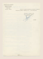 1960 Belgian Ministry of Finance notification letter sending Alexis Dubois a copy of the royal decree appointing him Inspector General