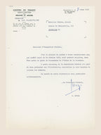Belgian Customs letter dated 7 March 1966 informing Alexis Dubois of his Order of the Crown promotion