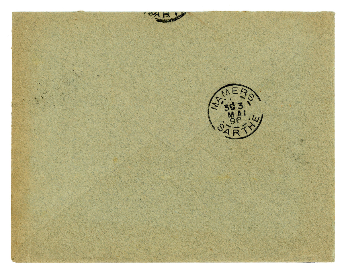1896 French Medical Letter & Two Envelopes – Jules Haran, Paris
