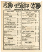 1862 Maison Groult illustrated food price list for pasta, flour and specialty products, Paris
