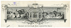 Illustrated Fourcade Ablard & Cie marble works letterhead, Paris 1896