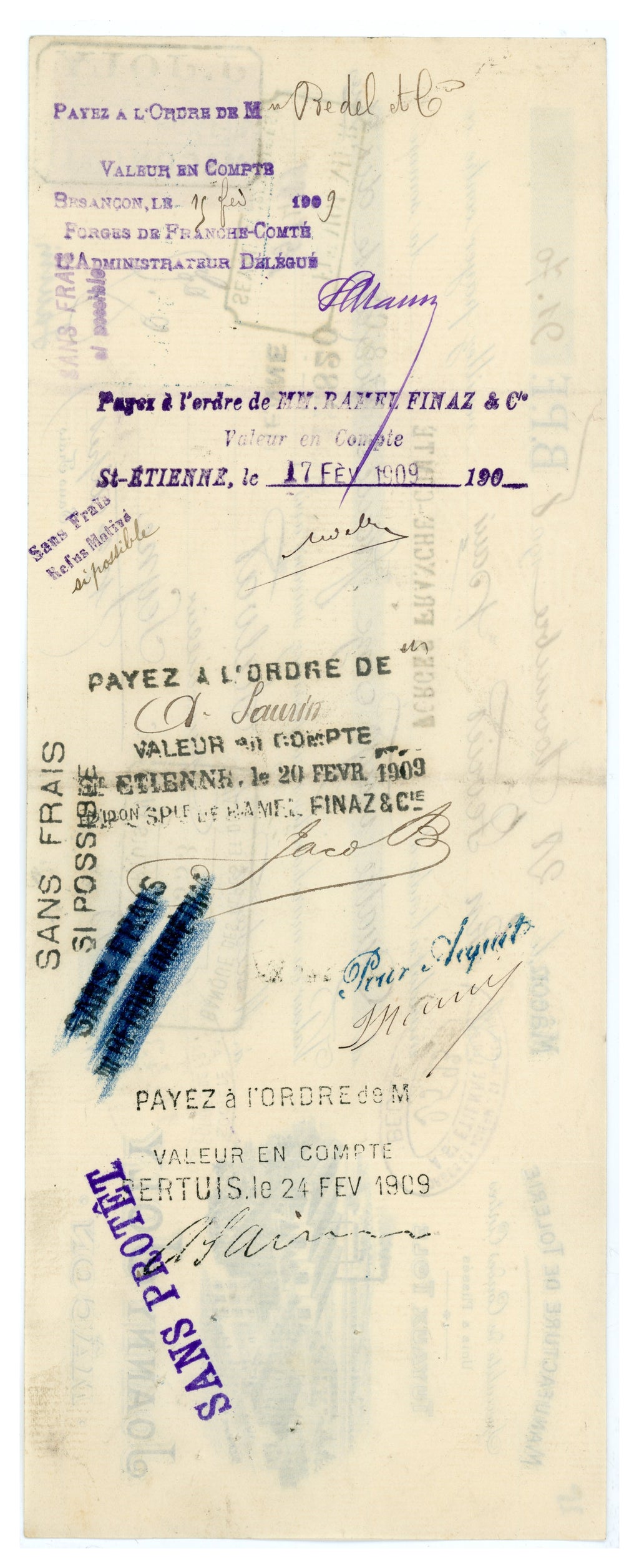 Illustrated steam-powered Joanny Joly metalware factory letterhead, Mâcon