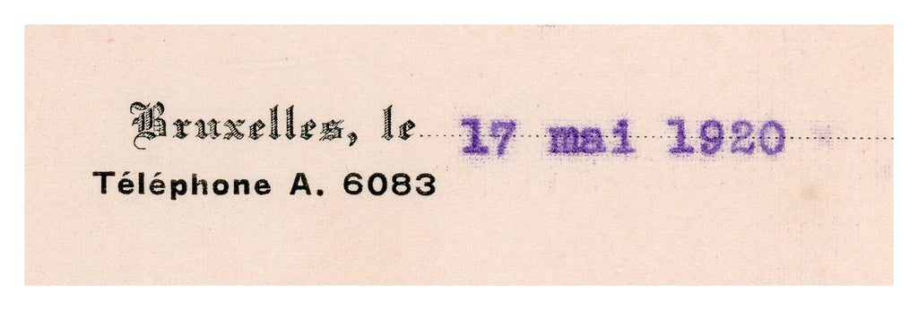 1920 Géonafte Geological & Petroleum Company Letter – Selys Longchamps Archive