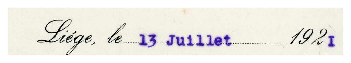 1921 Electrical Installation Letter & Philips Envelope – Selys Longchamps Archive