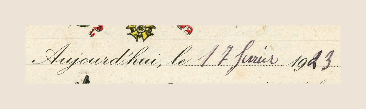 1913 French 7th Hussars Letter – Illustrated Strasbourg Military Stationery