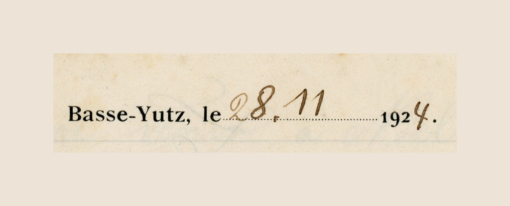 1924 French Military Aviation Letter – Basse-Yutz – Henri Bourguignon