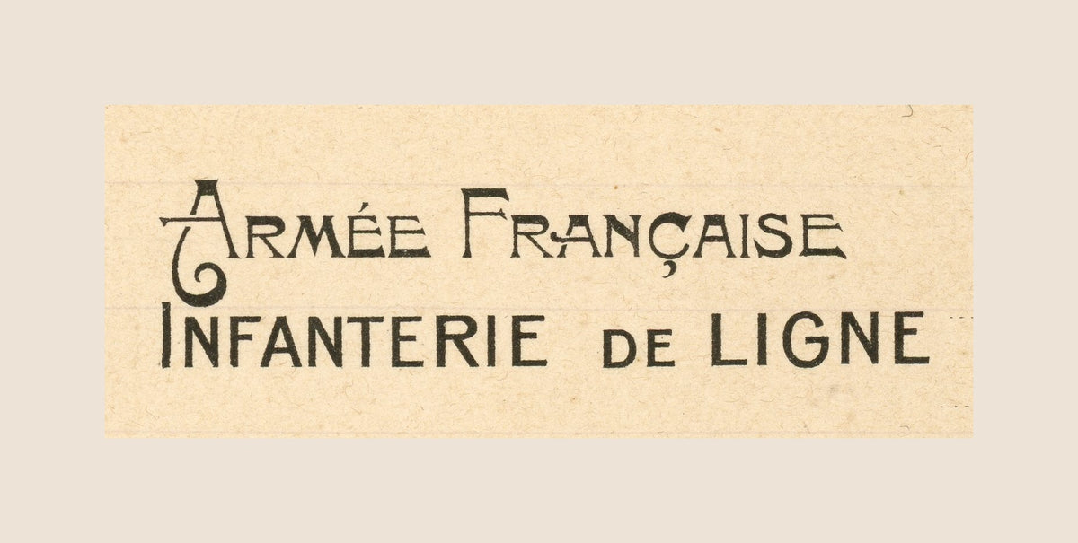 French Military Stationery – 6th Line Infantry – Künzli Frères Paris