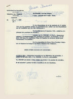 Belgian Royal Decree of 20 June 1967 granting Alexis Dubois retirement from the Customs and Excise Administration