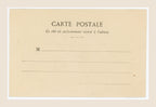 Unused reverse of antique French Bergeret Le Petit Trottin postcard number 2, showing original address lines and early 1900s paper patina.