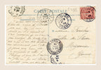 3 Antique French Bergeret Postcards – Le Premier Rendez-vous – Romance c. 1905