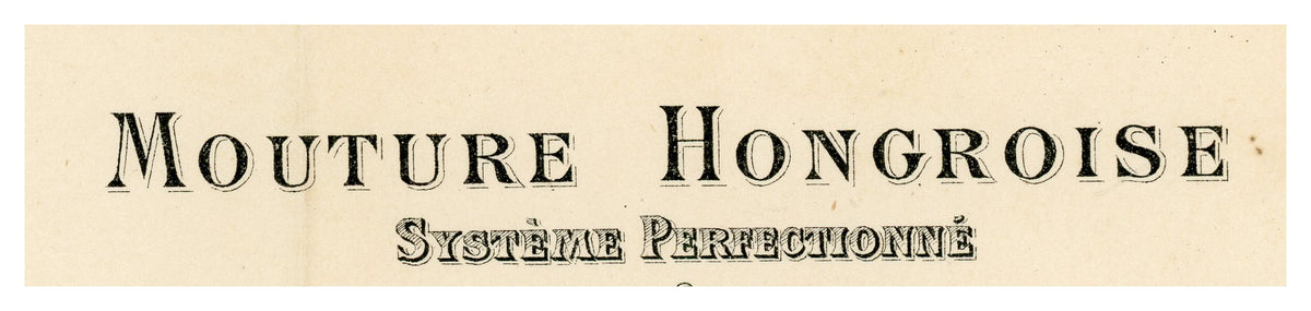 Mouture Hongroise wording on antique Marseille flour mill invoice, 1891
