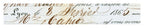 Close-up of handwritten entries on 1865 French candle manufacturer invoice