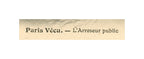 Paris Vécu – L’Arroseur public (Street Waterer) – Antique French Postcard