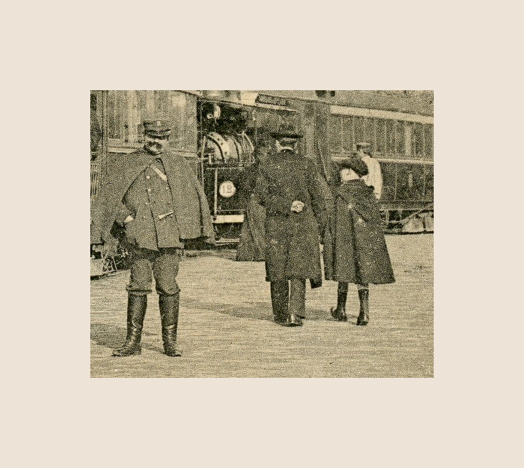 Paris Vécu – Steam Tramways at the Rond-Point de l’Étoile – Antique French Postcard