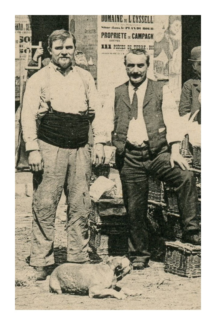 Paris Vécu – Produce Sellers at Les Halles – Antique French Postcard