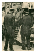 Paris Vécu – Newspaper Kiosk in Paris – Antique French Postcard