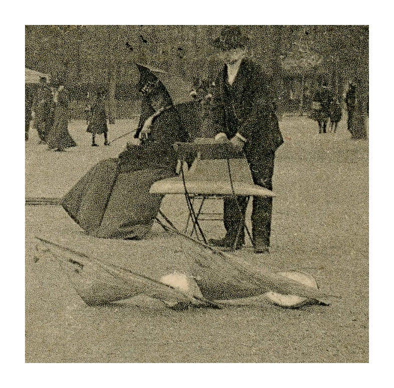 Paris Vécu – Model Boats at the Tuileries – Antique French Postcard