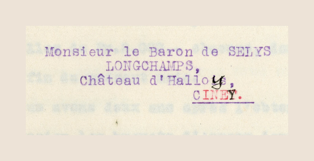 1925 Belgian Industrial Research Letter & Banque d’Outremer Receipt – Selys Longchamps Archive