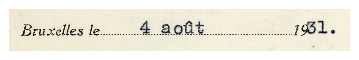 1931 Citroën Automobile Insurance Letter – Selys Longchamps Archive