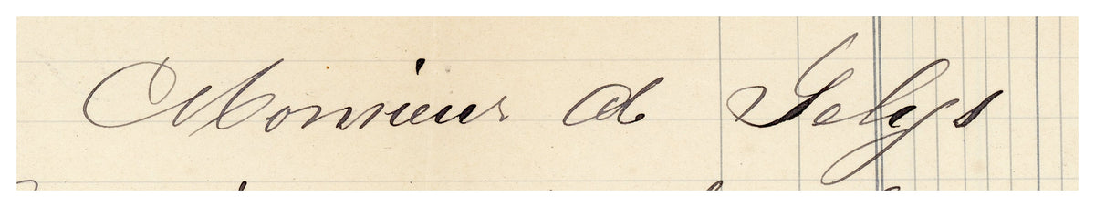 1919 English Tailor Invoice from Spa – P. Slangen – Selys Longchamps Archive