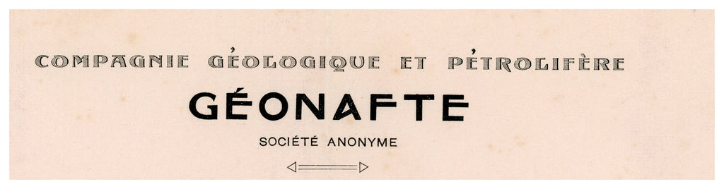 1920 Géonafte Geological & Petroleum Company Letter – Selys Longchamps Archive