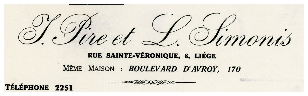 1921 Electrical Installation Letter & Philips Envelope – Selys Longchamps Archive