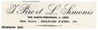 1921 Electrical Installation Letter & Philips Envelope – Selys Longchamps Archive