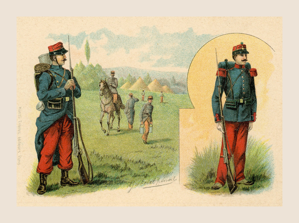 French Military Stationery – 6th Line Infantry – Künzli Frères Paris